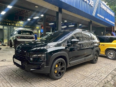 Combo đề nổ từ xa, sơn đen bóng 4 mâm, sơn đen bóng cản xe Mitsubishi Xpander