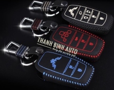 Bao da bọc chìa khóa cho xe HONDA CRV 2015 mẫu khâu tay
