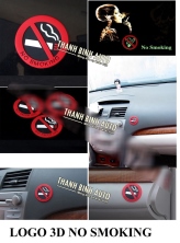 Logo NOSMOKING dán xe