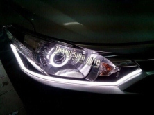 Độ đèn Toyota Vios 2014-2017 nâng cấp ánh sáng bi h1 và led khối silicon