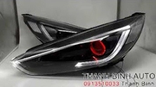 Video Độ đèn FORD FOCUS bộ đèn pha độ nguyên bộ mắt quỷ