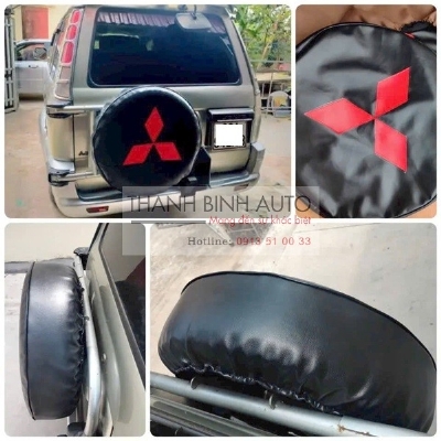 Áo da bọc lốp dự phòng xe Mitsubishi