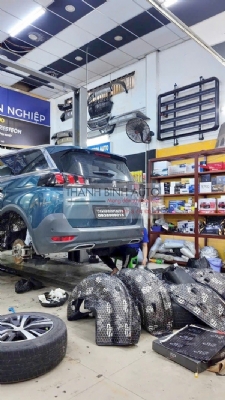 Cách âm 4 hộc bánh xe và lòng vè xe Peugeot 5008