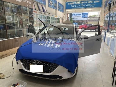Dán phim cách nhiệt Ntech Hàn quốc cho xe Hyundai Accent 2022