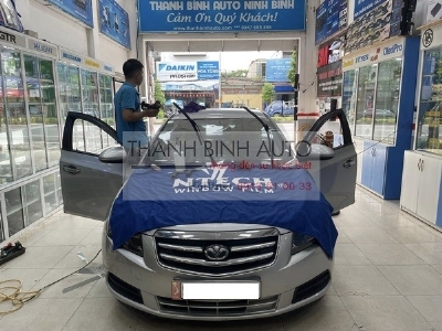 Dán phim cách nhiệt Ntech Hàn quốc cho xe Lacetti 2010