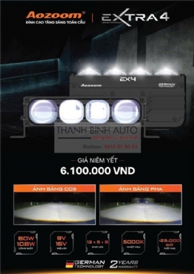 Đèn trợ sáng Aozoom EX4 cho xe Mitsubishi Xforce