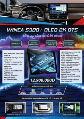 Màn hình Android Winca S300+ Qled 2K DTS cho xe Ford Fiesta 2011