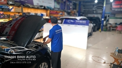 Nâng cấp ánh sáng đèn pha xe MAZDA 6