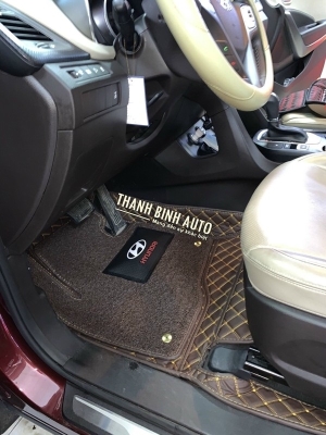 Thảm lót sàn 6D cho xe SANTAFE 2018