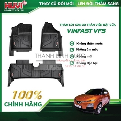 Thảm sàn tràn viền HUVI cho xe Vinfast VF5