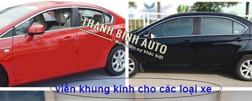 Viền khung kính cong xe Avante 2013 - 2014 nhập khẩu tại Thanhbinh Auto Long Biê