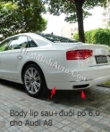 Body lip chia đôi pô và đuôi ống xả cho Audi A8