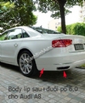 Body lip chia đôi pô và đuôi ống xả cho Audi A8