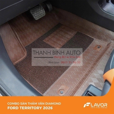 Combo sàn thảm vân Diamond cho xe Ford Territory 2026 
