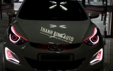 Hyundai Elantra độ bi Xenon, led khối pha và gầm