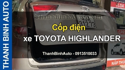 Video Cốp điện xe TOYOTA HIGHLANDER tại ThanhBinhAuto