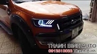 Video Ford Ranger độ led khối mẫu mustang và enro