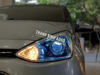 Nâng cấp đèn bi siêu sáng cho xe Hyundai i10