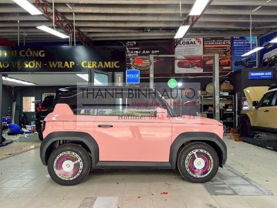 Nâng cấp ngoại thất màu hồng cho xe VF3