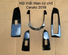 Ốp nội thất titan có chữ xe KIA CERATO 2019 2020